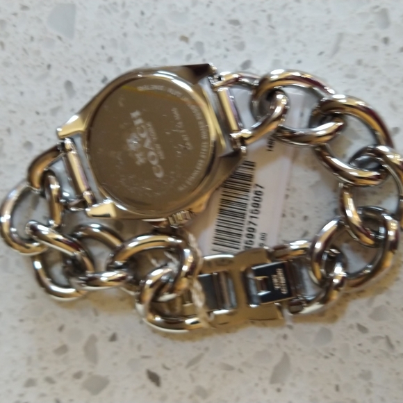 New/NWT Tristan Stainless Steel Link Bracelet Coach 14502309 Watch + Bonus - Picture 3 of 5
